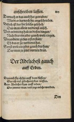 Der Adelichest gauch auff Erden.