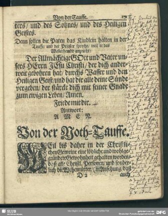 Von der Noth-Tauffe
