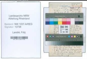 Entnazifizierung Fritz Landré , geb. 13.02.1907 (Kaufmann)