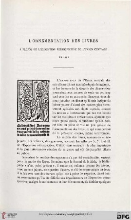 2. Pér. 28.1883: L' ornementation des livres, [1] : à propos de l'exposition rétrospective de l'Union centrale en 1882
