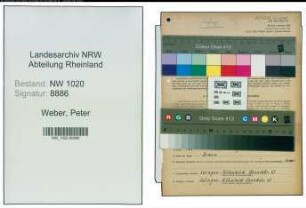 Entnazifizierung Peter Weber , geb. 22.09.1908 (Arbeiter)