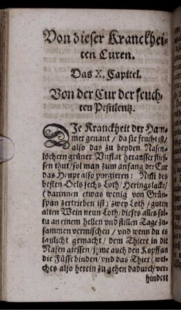 Von dieser Kranckheiten Curen