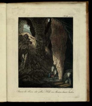 Tab. VII. Inneres der kleinen oder gelben Höhle von Alcantara ohnweit Lissabon