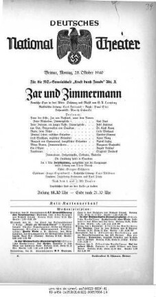 Zar und Zimmermann