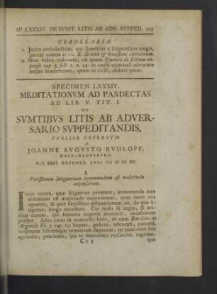 Specimen LXXXIV. - LXXXVIII.