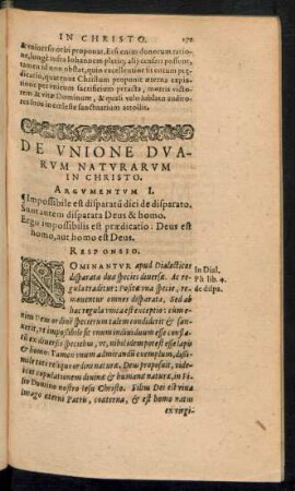 De Unione Duarum Naturarum In Christo.