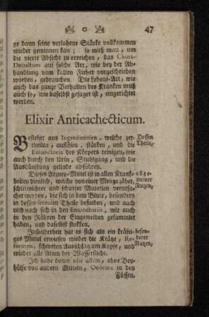 Elixir Anticachecticum.