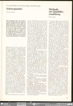 Schwerpunkte : Bekleidung