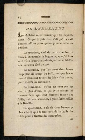 14-27, De l'Armement.-Campement.