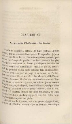 Chapitre VI. Les portraits d'Hoffmann ...
