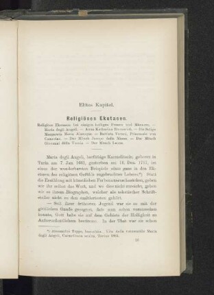 Elftes Kapitel. Religiösen Ekstasen.