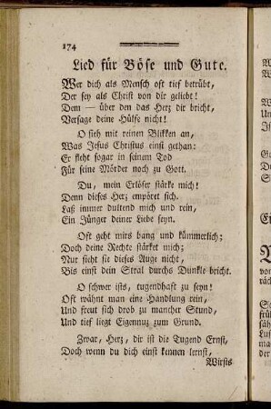Lied für Böse und Gute