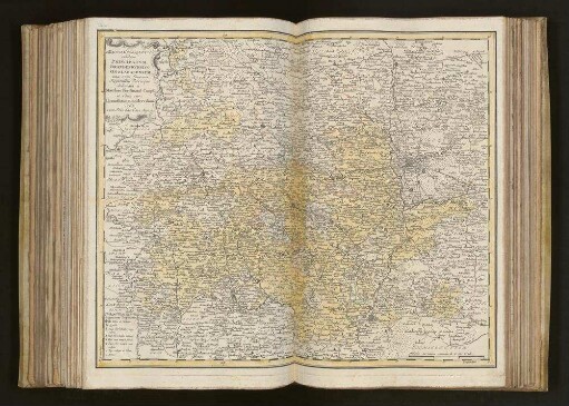 Mappa Geographica exhibens Principatvm Brandenbvrgico Onolsbacensem, una cum finitimis Regionibus Terrisque