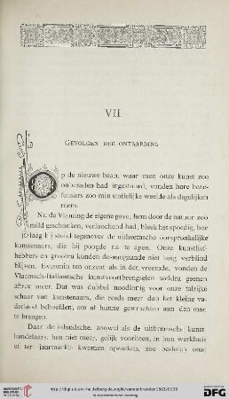 VII. Gevolgen der ontaarding