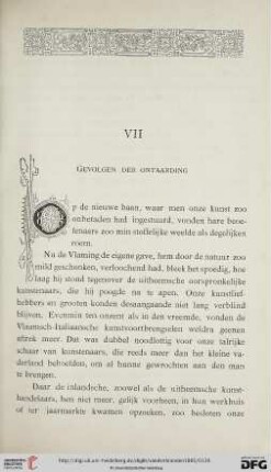 VII. Gevolgen der ontaarding
