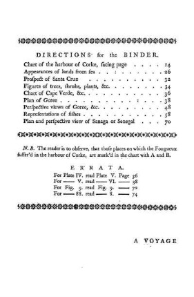 Directions for the Binder