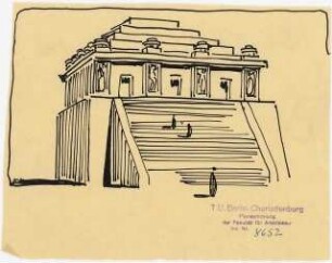 Skizzen, vermutlich zur Oper, Kassel (?): Perspektivische Ansicht