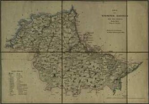 Karte des Gnesener Kreises, Regr. Bezk. Bromberg
