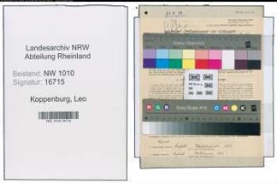 Entnazifizierung Leo Koppenburg , geb. 14.11.1876 (Geschaeftsinhaber)
