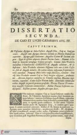 Dissertatio secunda