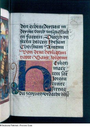 Textseite mit Initiale H, 277r