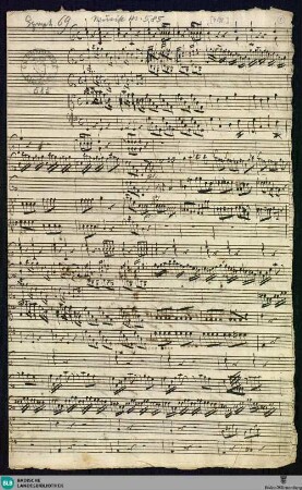 Symphonies - Mus. Hs. 585 : orch; G; BrinzingMWV 7.108