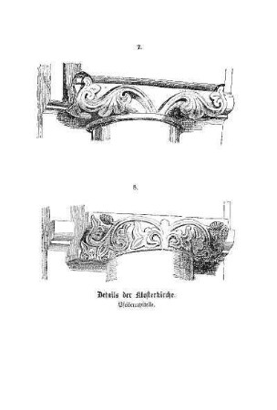 Tafel: Details der Klosterkirche. Pfeilercapitelle