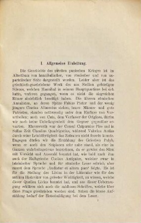 Die Quellencontamination im 21. und 22. Buche des Livius, 1