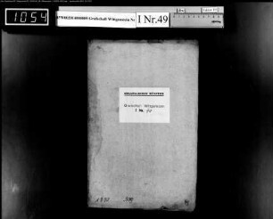 Testament des Johann Daniel Hardt zu Berleburg
