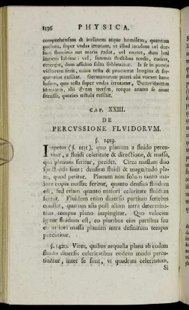 Cap. XXIII. De Percussione Fluidorum