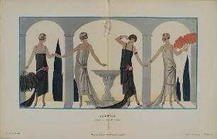 "Cortège" (Illustration aus "Gazette du Bon Ton", No. 2, 1924-25)