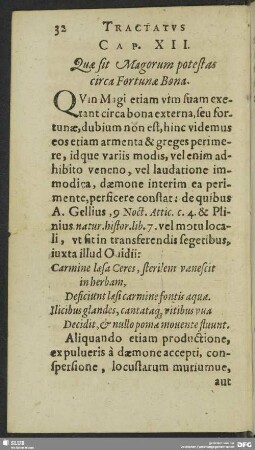 Cap. XII. Quae sit Magorum potestas circa Fortunae Bona