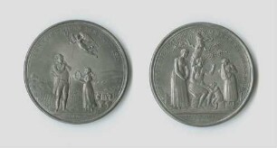 Dosenmedaille auf die Hungersnot 1816 und den Erntesegen 1817