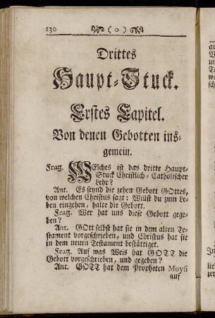 Erstes Capitel. Von denen Gebotten insgemein