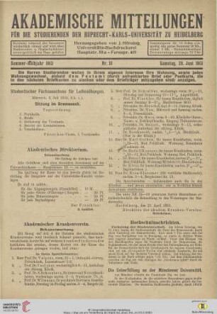 Nr. 10 (28. Juni 1913)