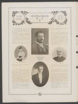 Necrológicas : Lola Muñoz de Arteaga, Teófilo E. Díaz, Manuel Artagaveytia, Máximo Seré