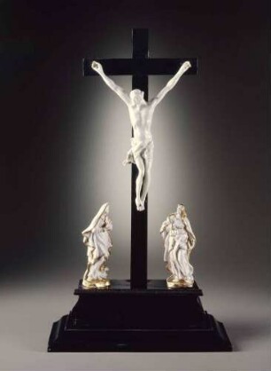 Passionsgruppe mit Holzkreuz
