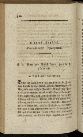 §. 1. Von der Büsch'schen Handelsakademie.
