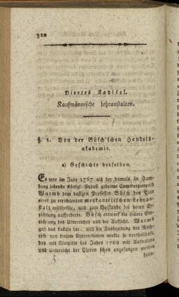 §. 1. Von der Büsch'schen Handelsakademie.