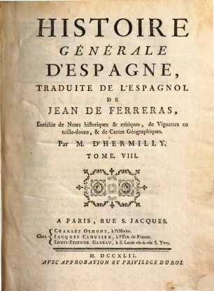 Histoire Générale D'Espagne, 8