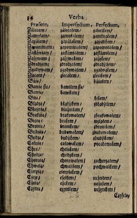 Verba Personalia in E.