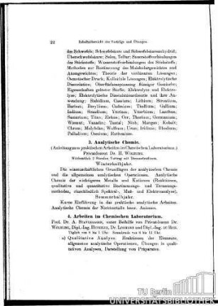 4. Arbeiten im Chemischen Laboratorium