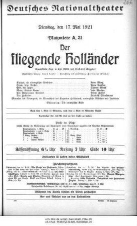 Der fliegende Holländer
