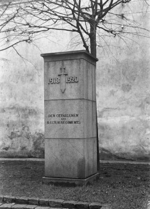 Den Gefallenen des Baltenregiments