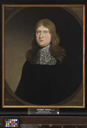 Bildnis des Johannes Tesmar, seit 1674 Professor der Rechte in Marburg (1643-1693)