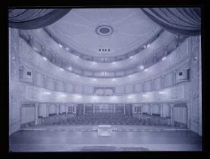 Landestheater, Linz: Ansicht Zuschauerraum (Negativ zu Inv. Nr. TBS 190,14)