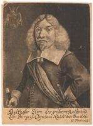 Balthasar Stirn, des Größern Rats und Bürgerkapitän; geb. 1601; gest. 1666