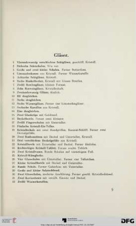 Gläser (Nr. 1-84)