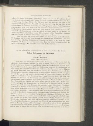 Seltene Verletzungen der Fusswurzel