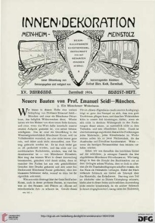 Neuere Bauen von Prof. Emanuel Seidl, München, [2]
